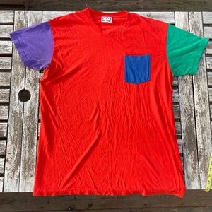 Unisex American Apparel Color Block T-shirt